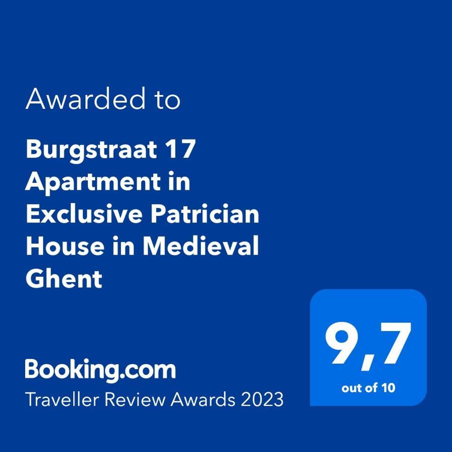 Burgstraat 17 Apartment in Exclusive Patrician House in Medieval Gent Buitenkant foto